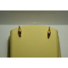 Золотые серьги с бриллиантами 17-5