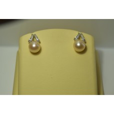 Золотые серьги с бриллиантами 57-5